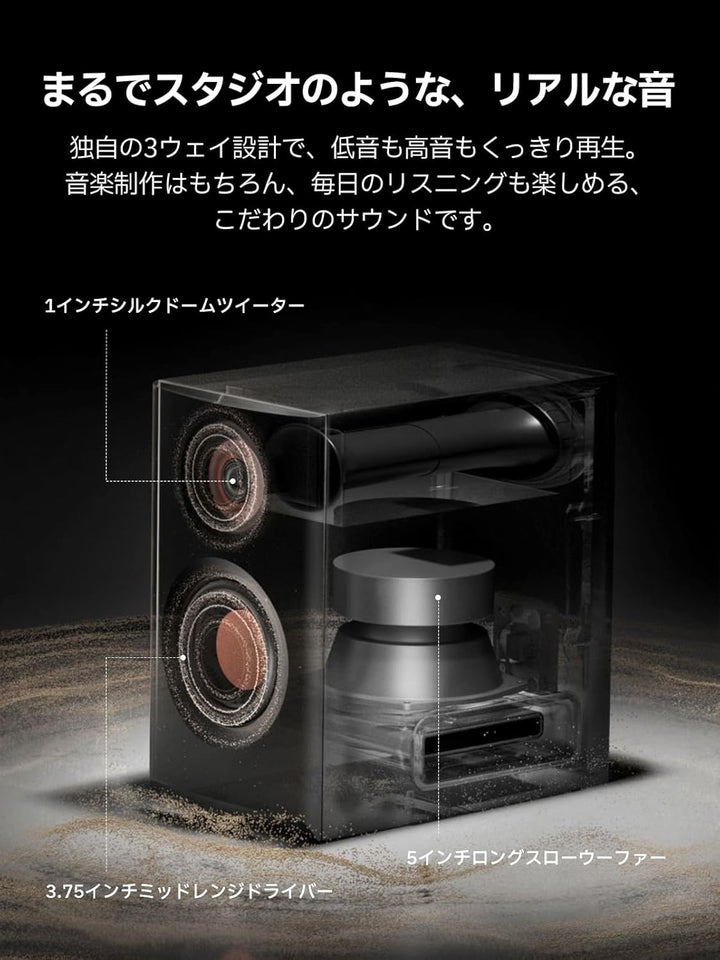 月額5,680円レンタルプラン：Edifier MR5 モニタースピーカー ED-MR5-BK ブラック