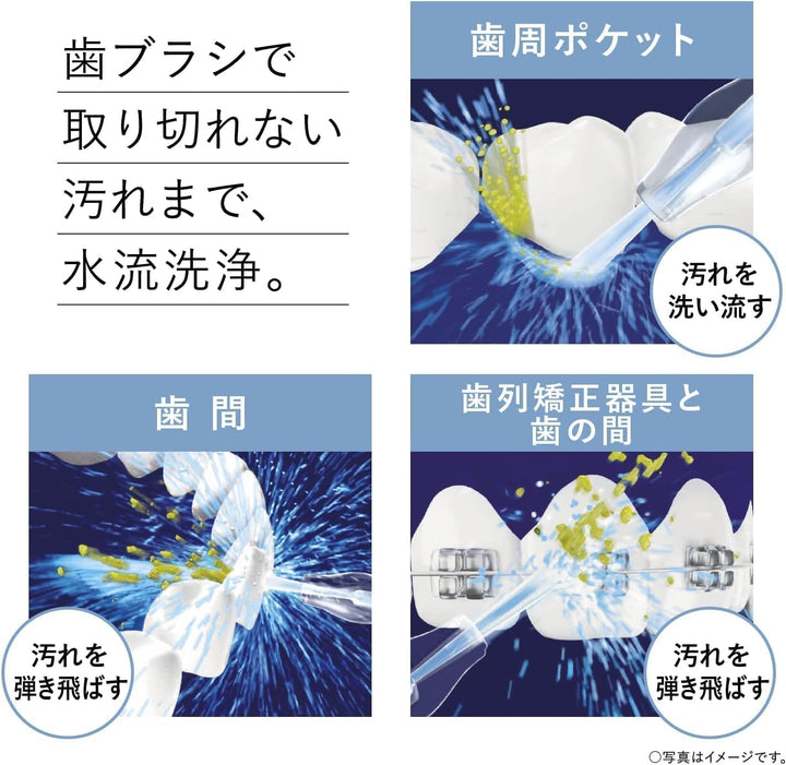月額2,680円レンタルプラン：パナソニック ジェットウォッシャー ドルツ 電動ブラシ 新品ブラシ付き EW-DJ55