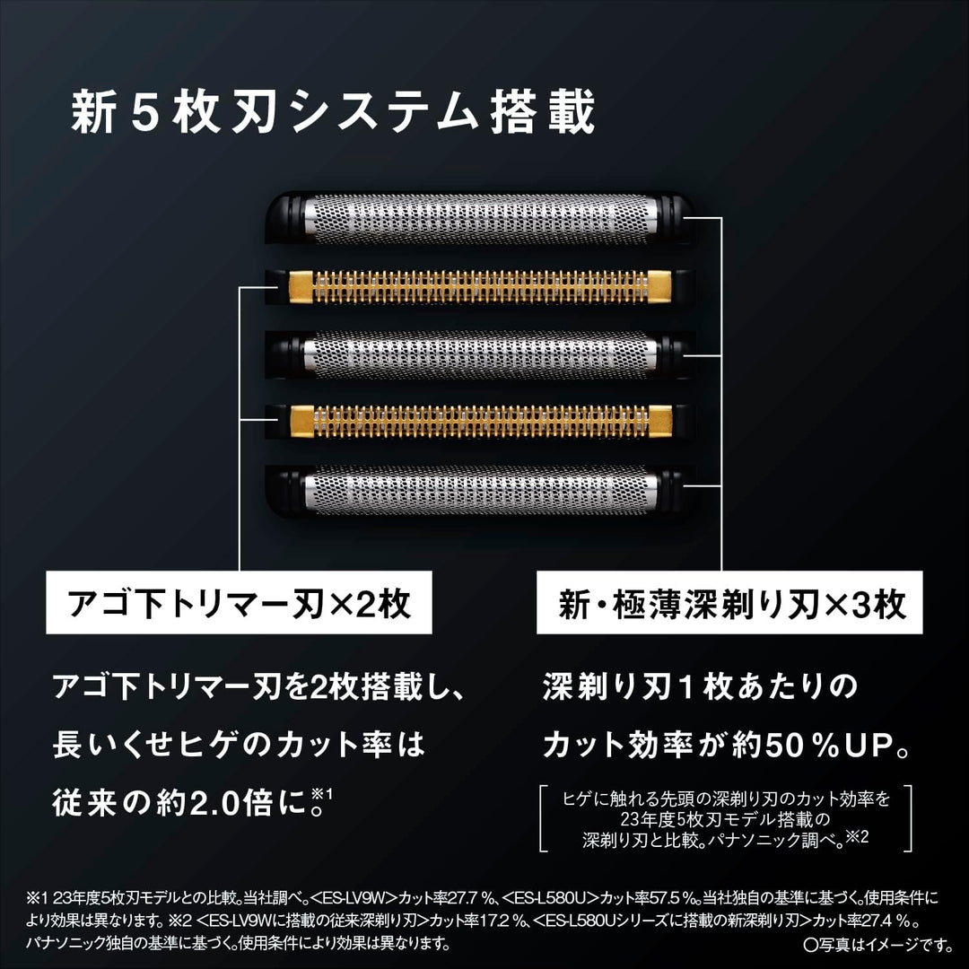 月額4,380円レンタルプラン：パナソニックラムダッシュPRO 5枚刃 シェーバー ES-L550U シルバー