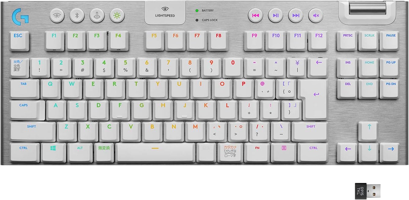Logicool ゲーミングキーボード タクタイル ホワイト G913-TKL G913
