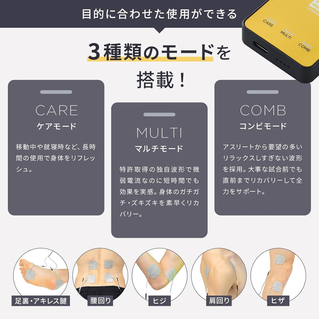 月額7,580円レンタルプラン：伊藤超短波  ATmini CHARGE 治療器 セルフケア