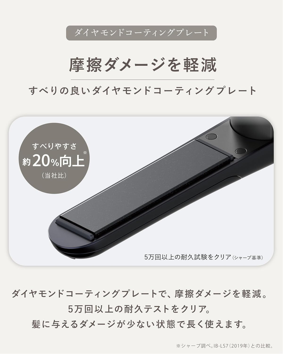 月額3,680円レンタルプラン：シャープ プラズマクラスターストレートアイロン ヘアアイロン IB-S8000-B