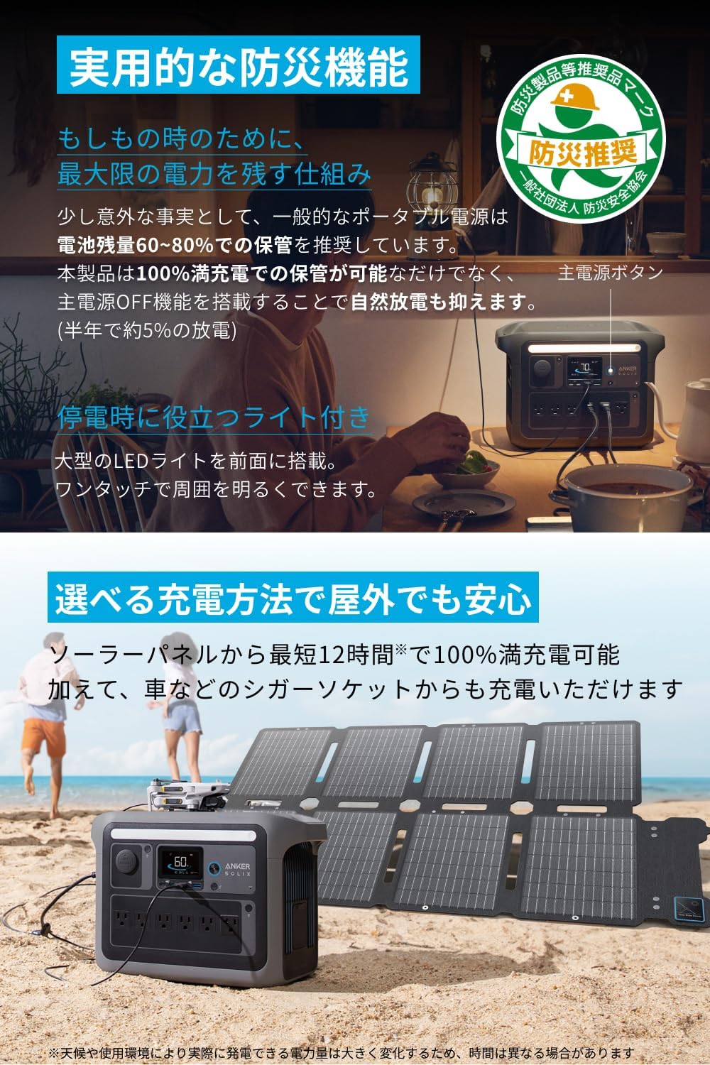 発電機・ポータブル電源 Anker Solix PS100 Compact Portable 100W Anker Solix PS100 Compact Portable Solar Panel | ソーラー