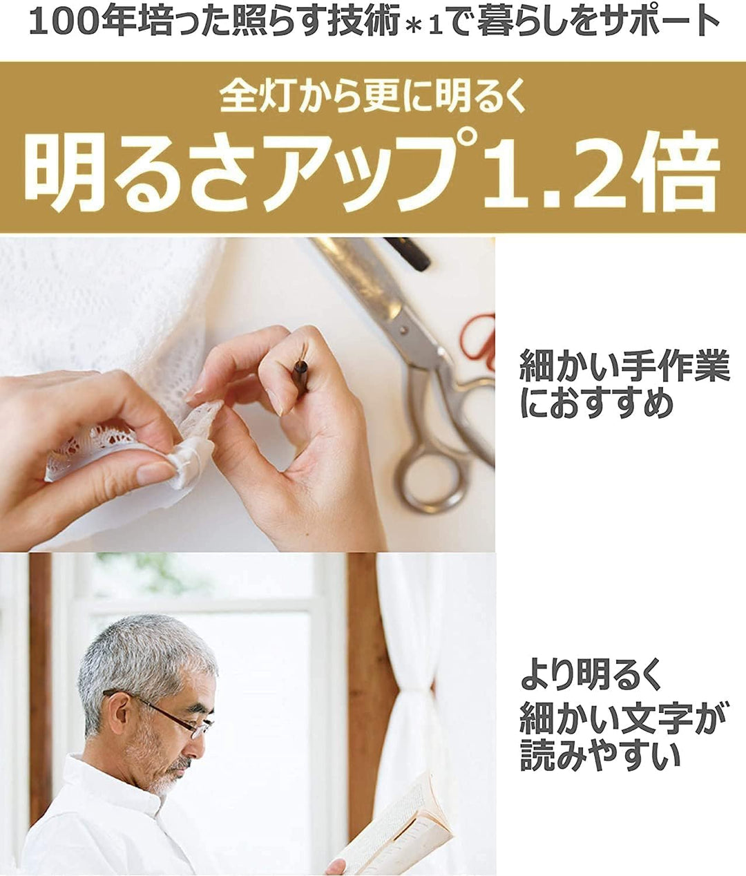 月額2,680円：パナソニック LEDシーリングライト HH-CE0819AH ミディアムブラウン