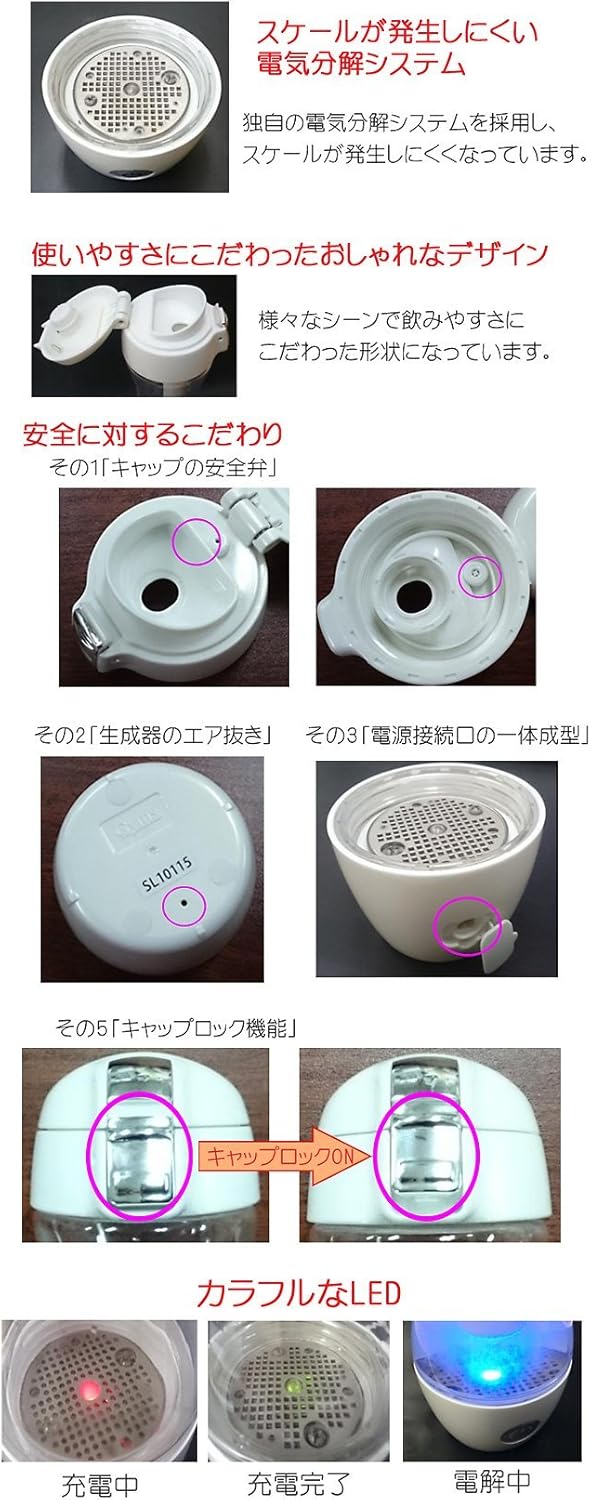 月額5,980円レンタルプラン：ゴーダ水処理技研 水素水生成器 Gyms Silky 水素水製造機 HWP-33SL ホワイト
