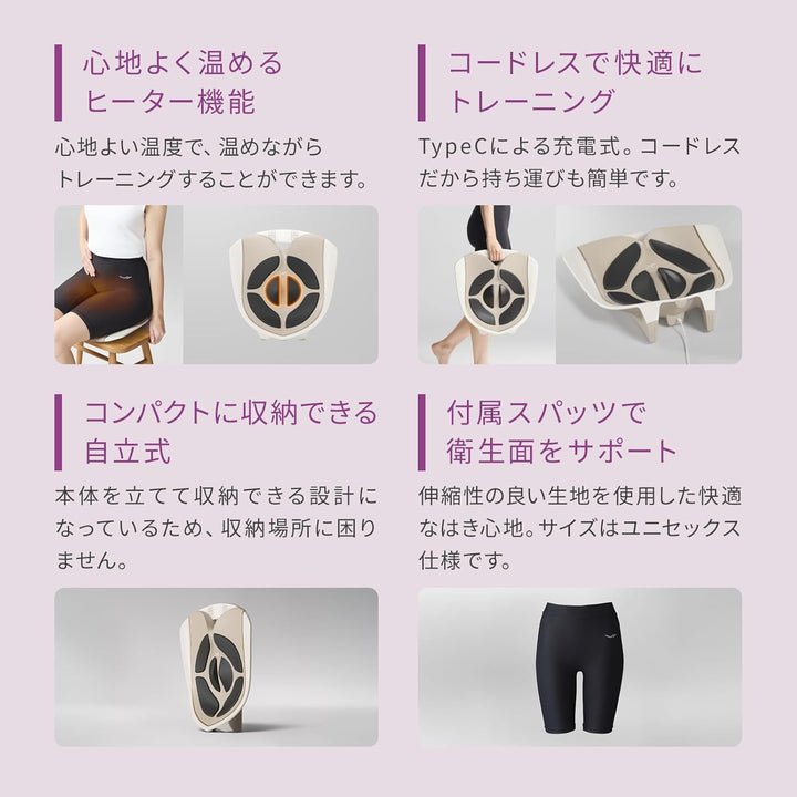 月額12,800円レンタルプラン：MTG シックスパッド Perine Fit EMS ヒップマッサージャー SE-DA-02A
