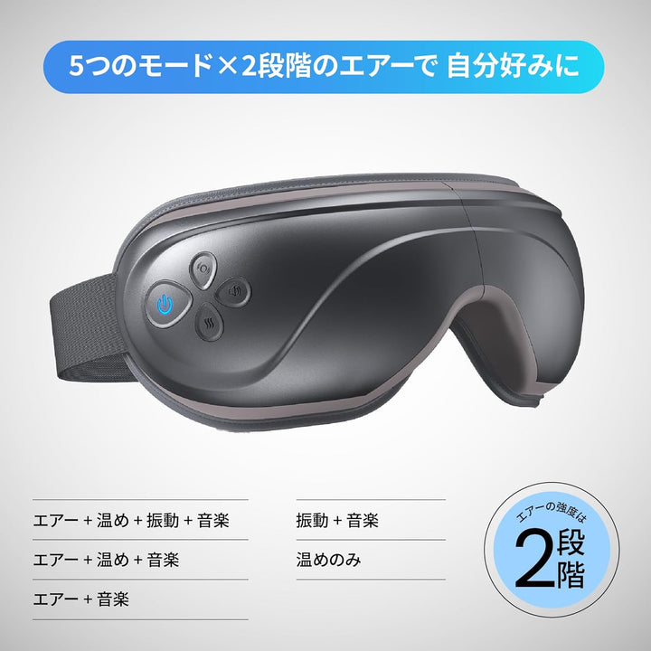 月額2,380円レンタルプラン：RENPHO Eyeris 2 アイウォーマー R-G006-GY グレー