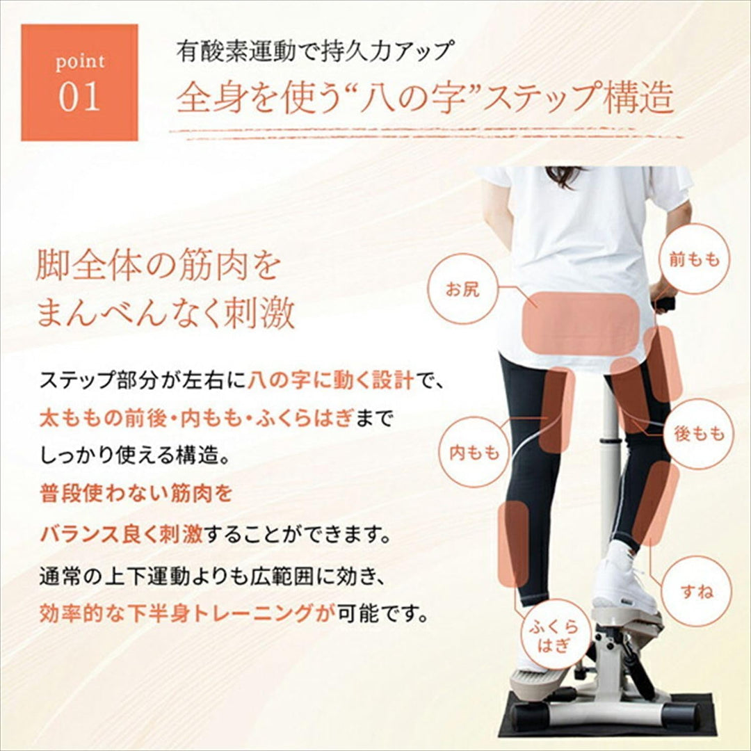 月額2,380円レンタルプラン：アルインコ ハンドル付きステッパー AFA4026C