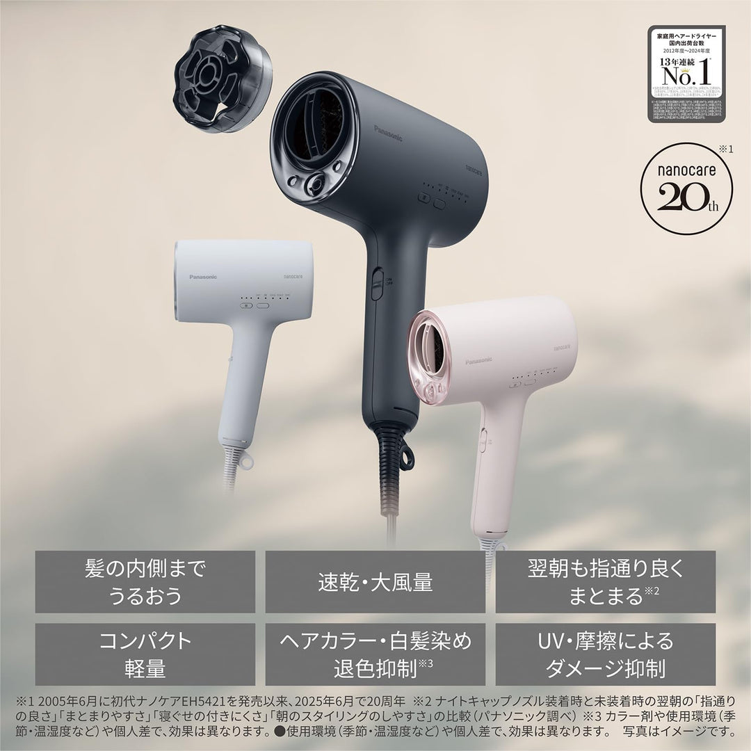 月額5,780円レンタルプラン：パナソニック ヘアードライヤー ナノケア EH-NA0K-H
