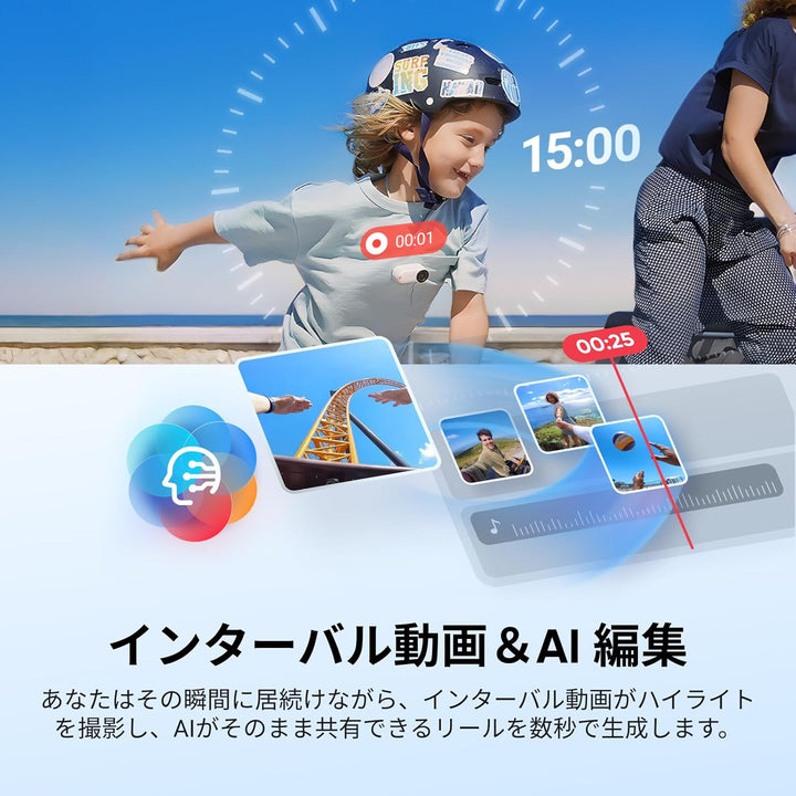月額9,800円レンタルプラン：Insta360 GO 3S 360度カメラ ウォータースポーツキット