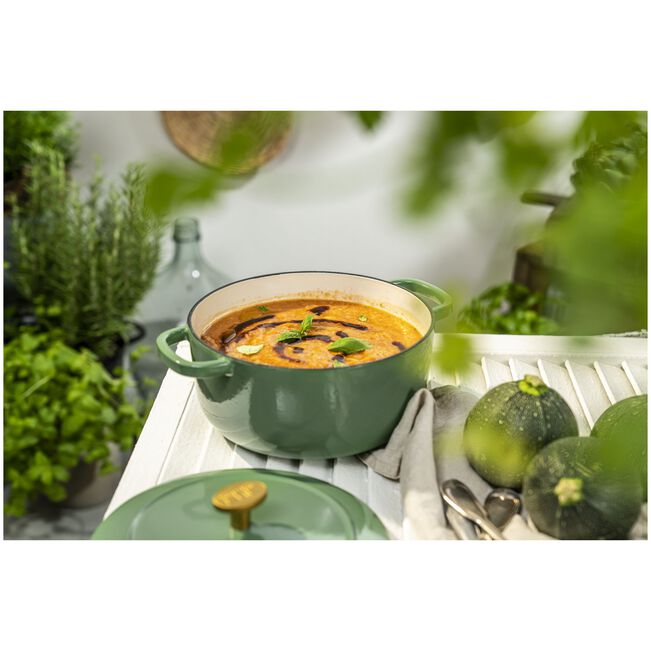 月額2,580円レンタルプラン：Ballarini ベラモンテ ラウンド 24cm ホーロー鍋 Z1023-634