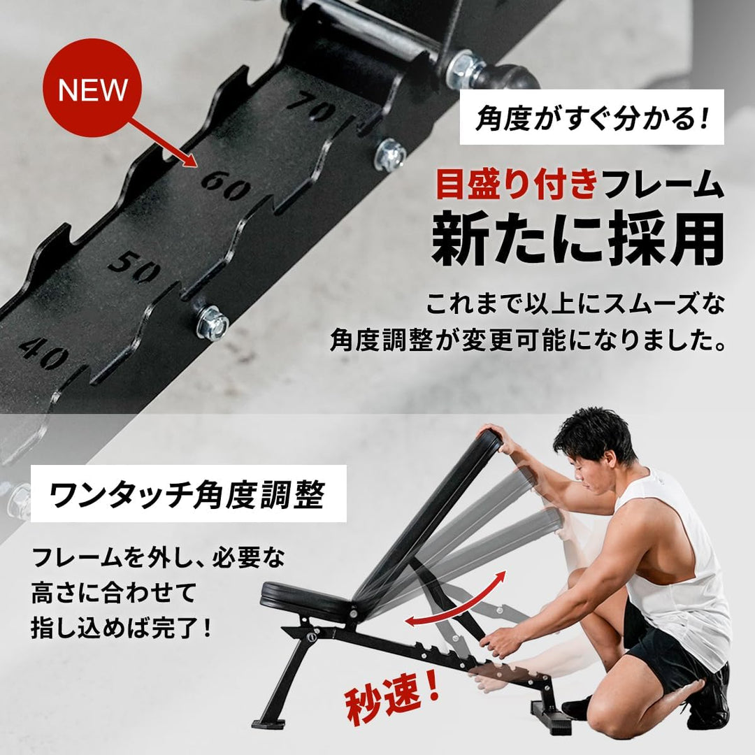 月額2,580円レンタルプラン：リーディングエッジ トレーニングベンチ ブラックLE-B80C（コンパクト）