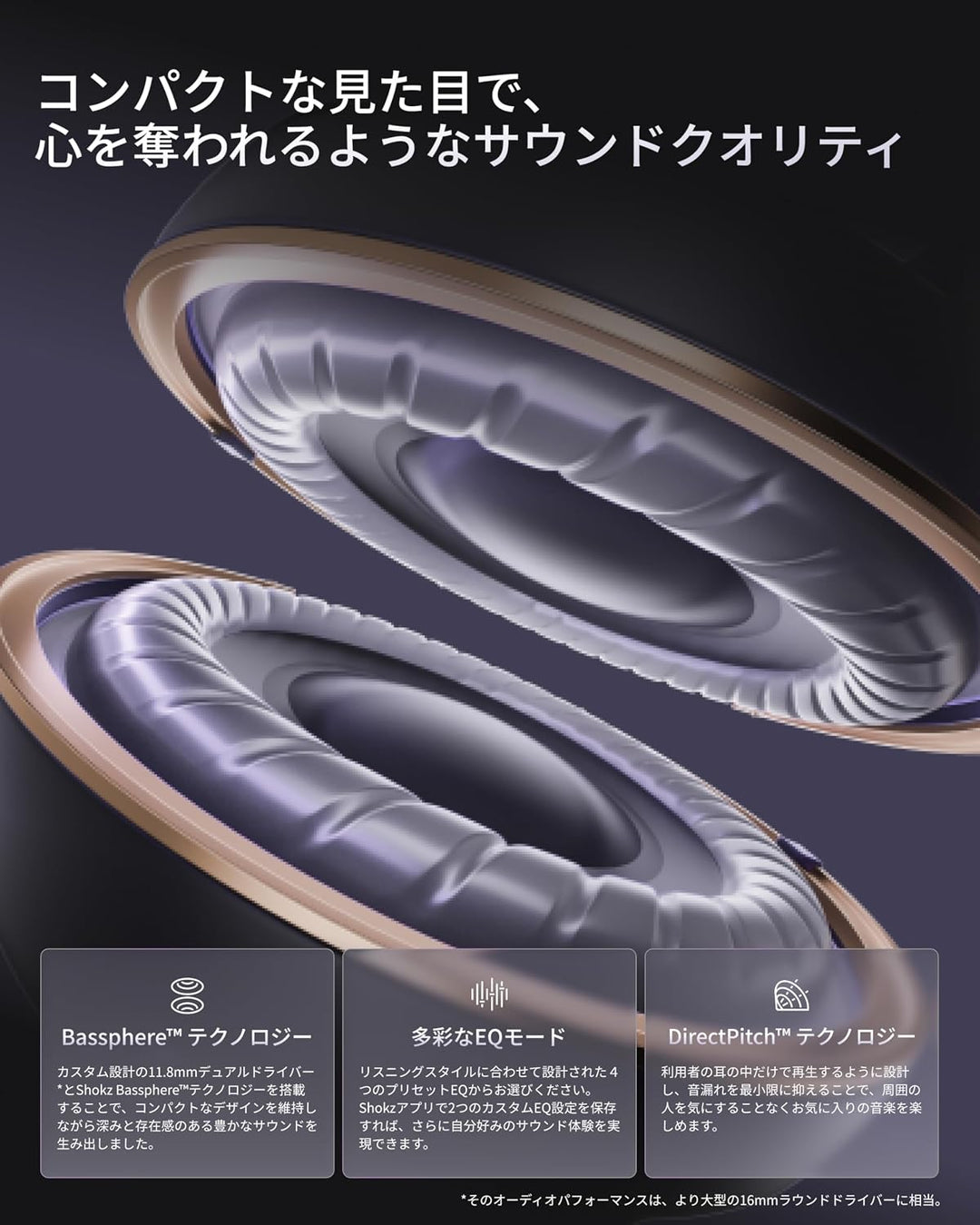 月額2,980円レンタルプラン：Shokz オープンイヤー型イヤホン OpenDots Air