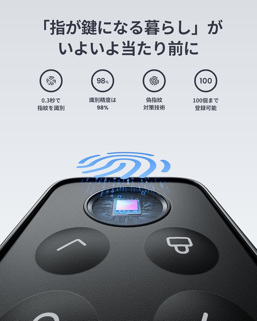 月額1,680円レンタルプラン：SwitchBot 指紋認証パッド スマートロック W2500020
