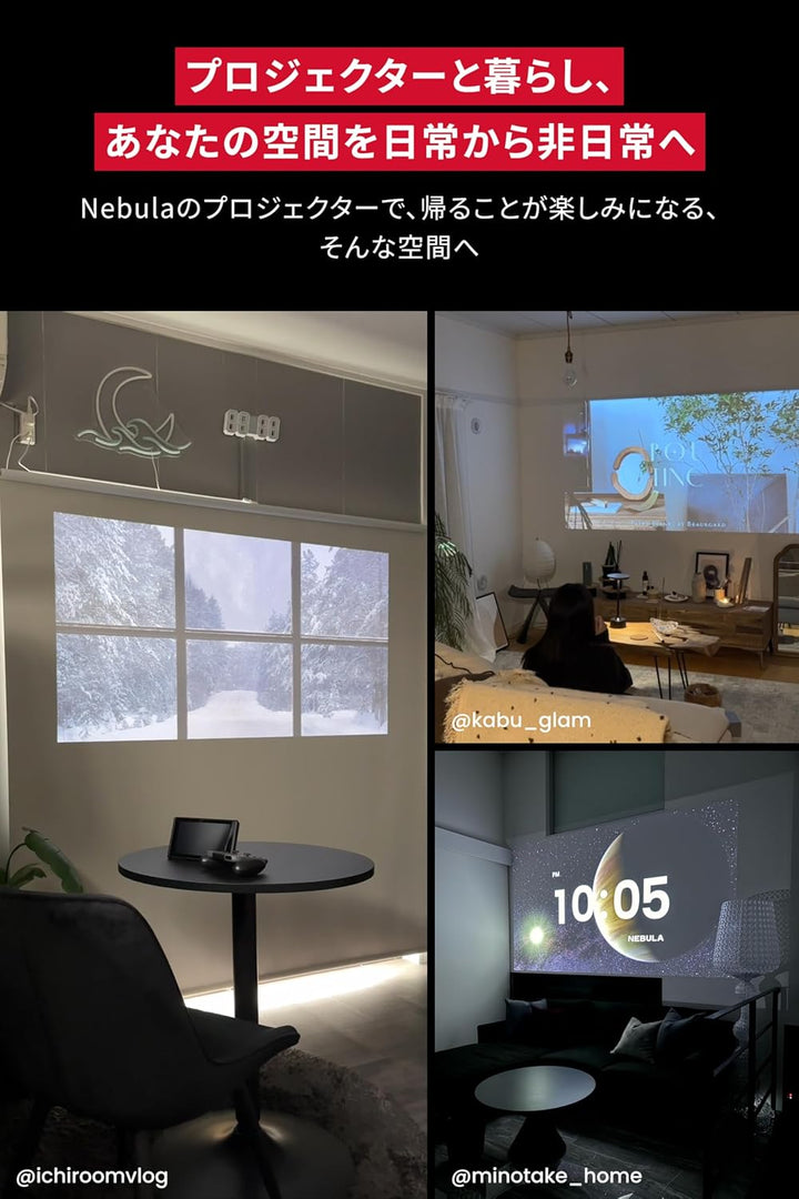 月額9,680円レンタルプラン：Anker Nebula Capsule 3 Laser プロジェクター D2426N12 ブラック