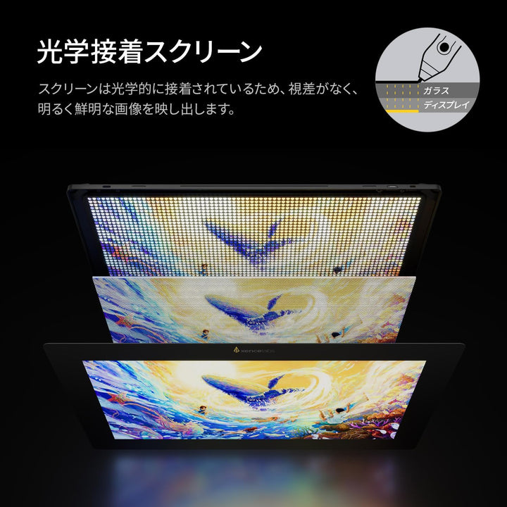 月額29,800円レンタルプラン：XENCELABS ペンディスプレイ 16 バンドル 液タブ LPH1612U-A-BK ブラック