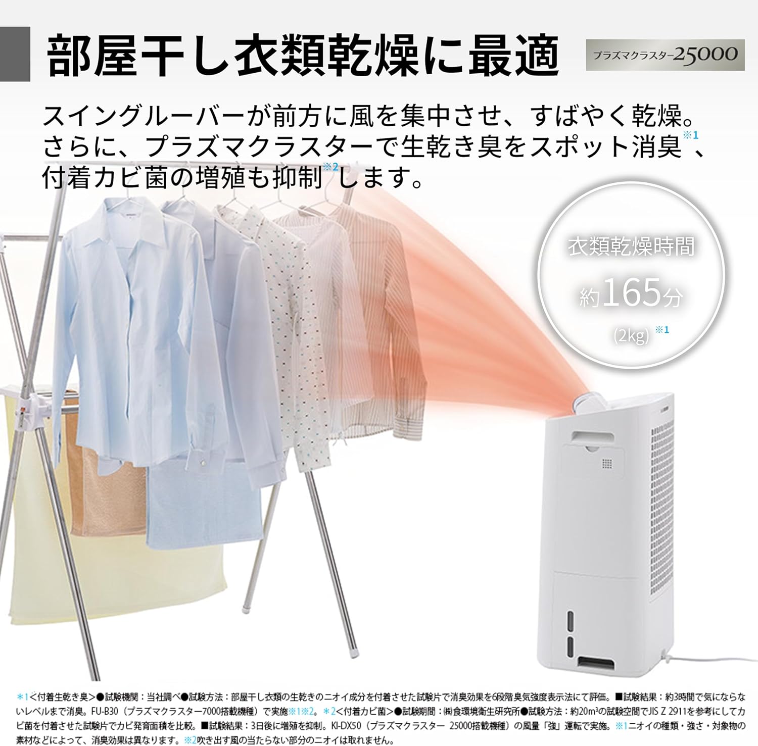 月額6,680円レンタルプラン：シャープ 除湿加湿空気清浄機 KI-SD50-W