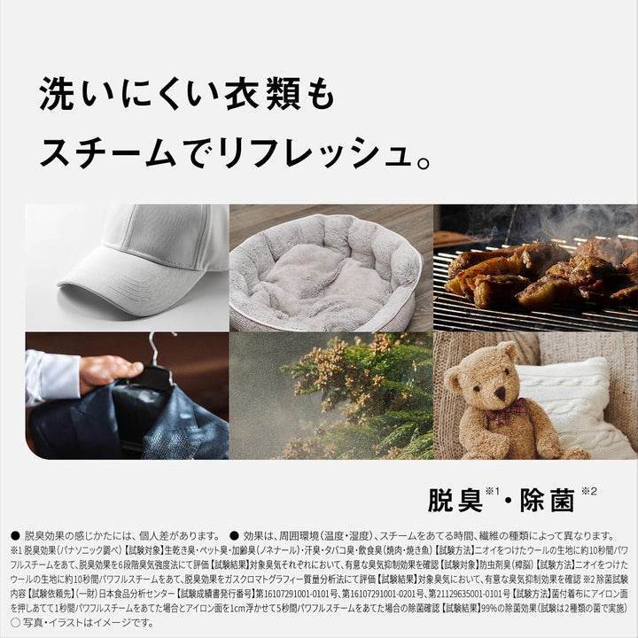 月額1,880円レンタルプラン：パナソニック 衣類スチーマー アイロン NI-FS40B-C アイボリー