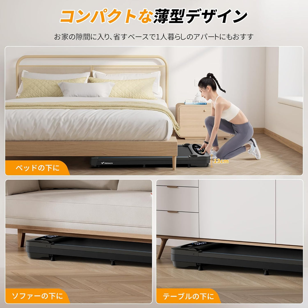月額2,980円レンタルプラン：MERACH ウォーキングマシン ‎最高時速6km/h MR-T21B1
