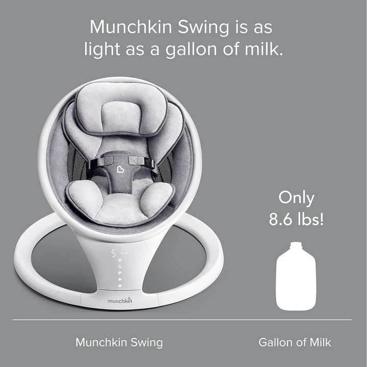 月額4,980円レンタルプラン：munchkin 電動ベビースウィング FTMU21330 ホワイト