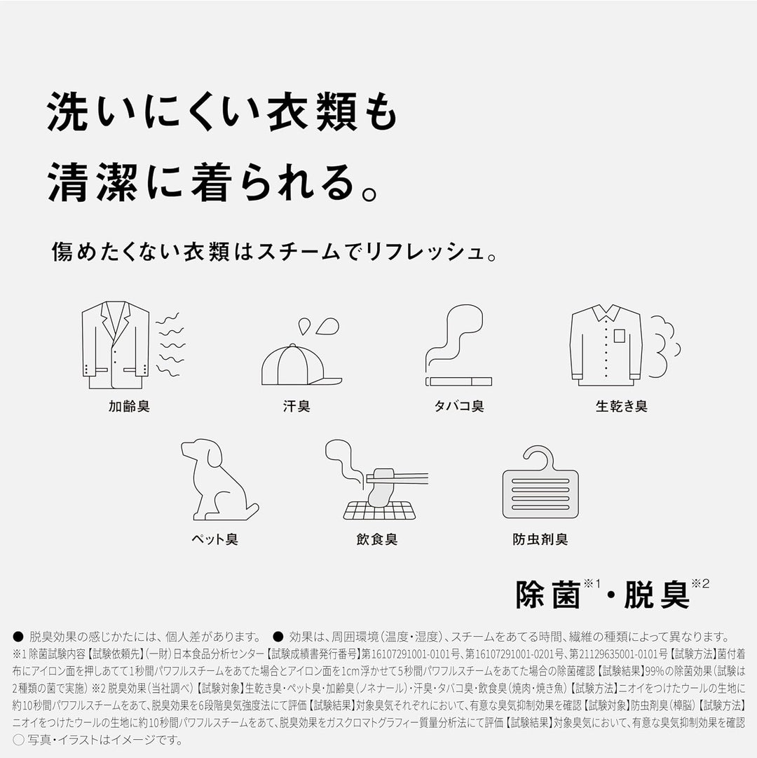 月額1,980円レンタルプラン：パナソニック 衣類スチーマー アイロン NI-FS60A-H カームグレー