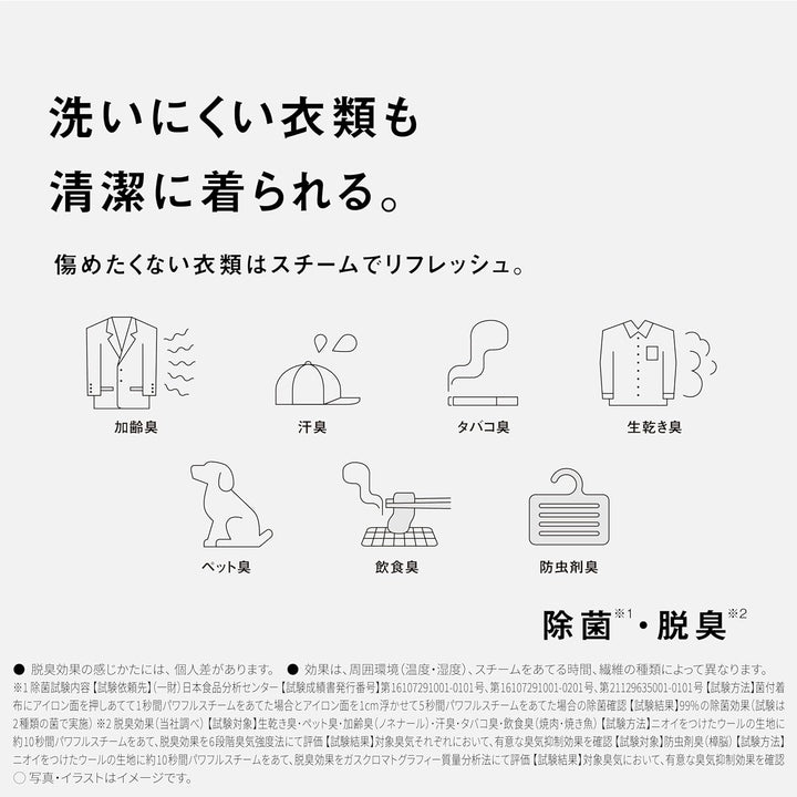 月額1,980円レンタルプラン：パナソニック 衣類スチーマー アイロン NI-FS60A-H カームグレー