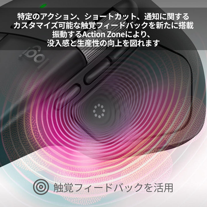 月額2,980円レンタルプラン：ロジクール MX MASTER 4 アドバンスド ワイヤレスマウス MX2400 グラファイト