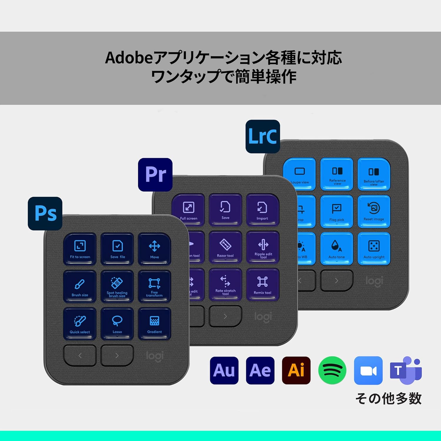 月額5,380円レンタルプラン：ロジクール MX クリエイティブ コンソール