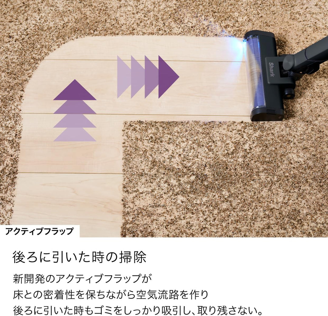 月額9,800円レンタルプラン：シャーク EVOPOWER SYSTEM BOOST+ コードレススティッククリーナー 掃除機 LC701JBKNC