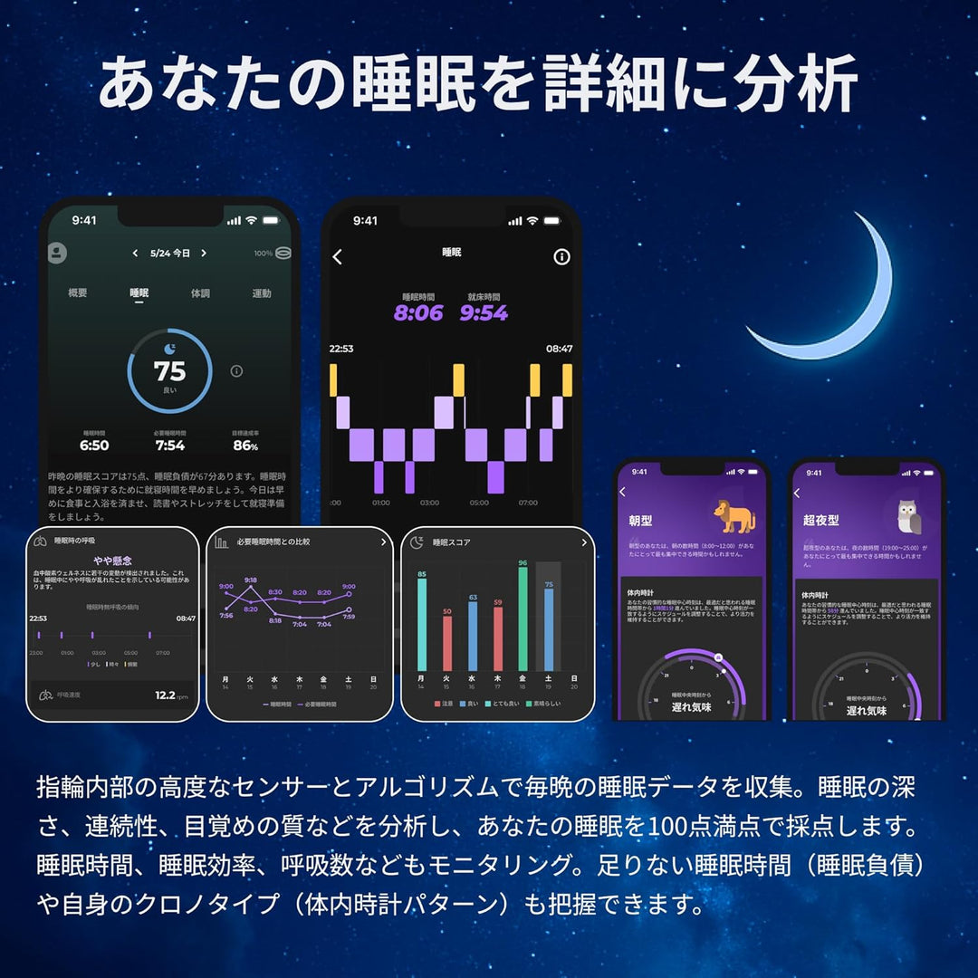 月額5,980円レンタルプラン：SOXAI RING 1.1 スマートリング シルバー