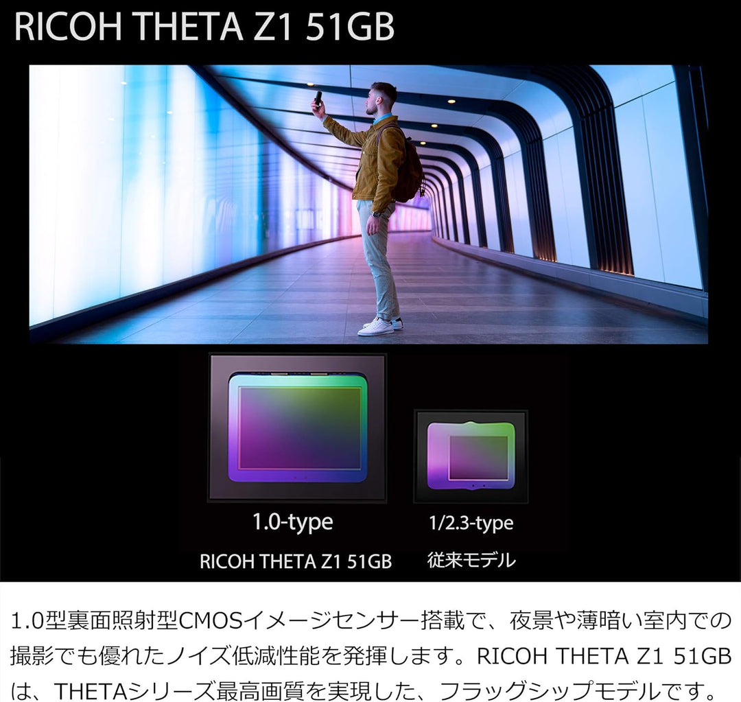 月額19,800円レンタルプラン：RICOH THETA Z1 51GB 256423 ブラック