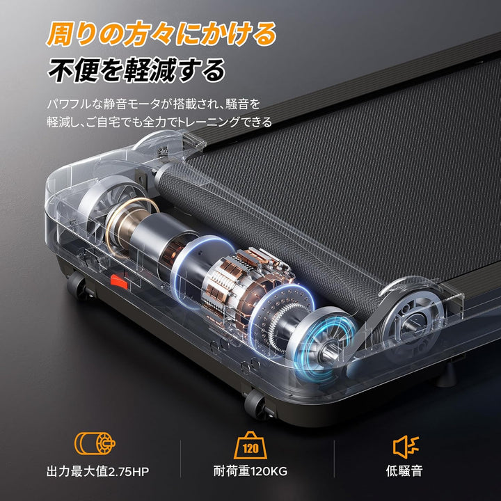 月額2,980円レンタルプラン：MERACH ウォーキングマシン ‎最高時速6km/h MR-T21B1
