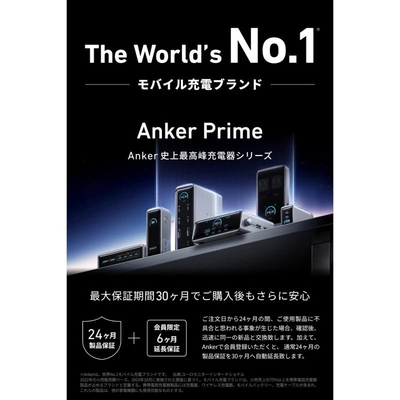 月額4,880円レンタルプラン：Anker Prime ドッキングステーション (14-in-1, Dual Display, 160W) A83B65A1