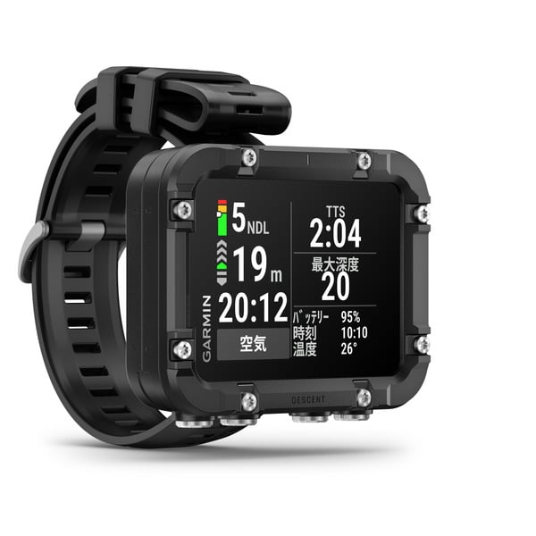 月額18,800円レンタルプラン：GARMIN Descent X30 GPSダイブコンピューター スマートウォッチ 010-03892-10 ブラック