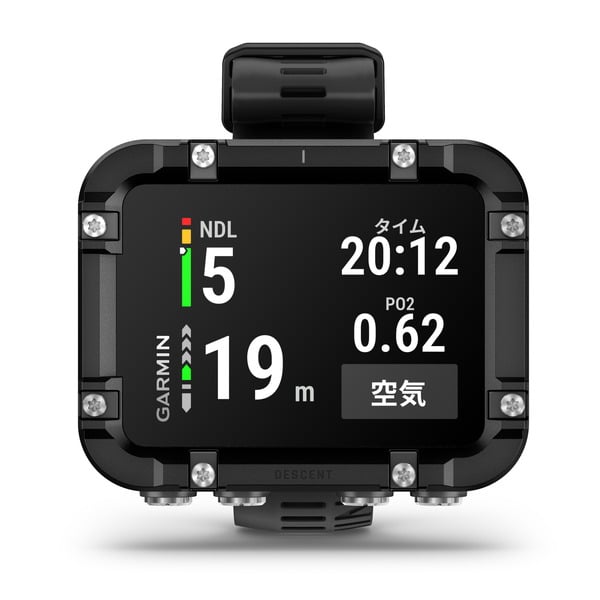 月額18,800円レンタルプラン：GARMIN Descent X30 GPSダイブコンピューター スマートウォッチ 010-03892-10 ブラック