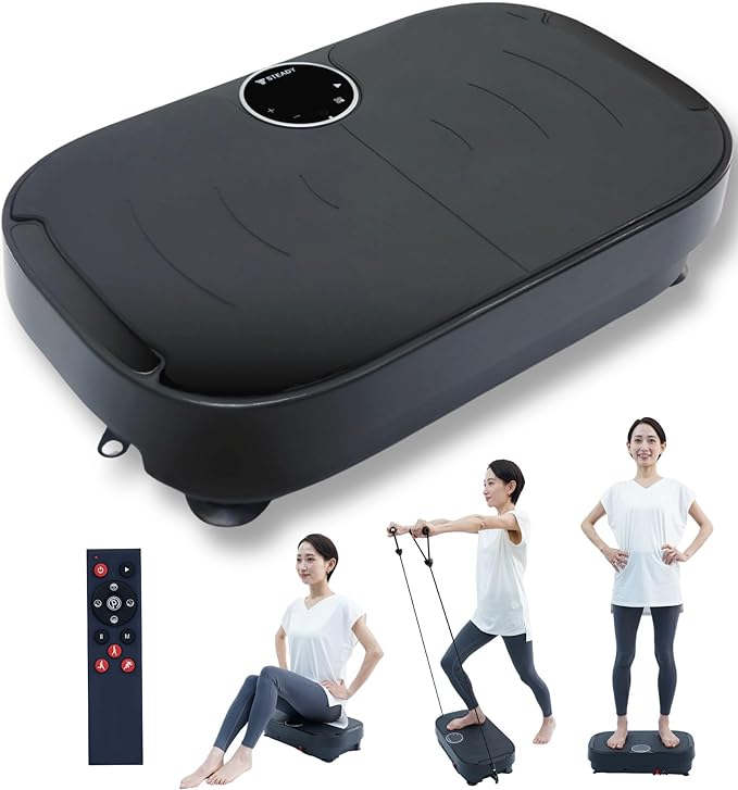 月額1,980円レンタルプラン：STEADY 振動マシン/ブルブルマシン ブラック – GYMGATE