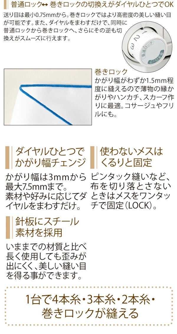 月額15,800円レンタルプラン：ベビーロック ロックミシン衣縫人 自動
