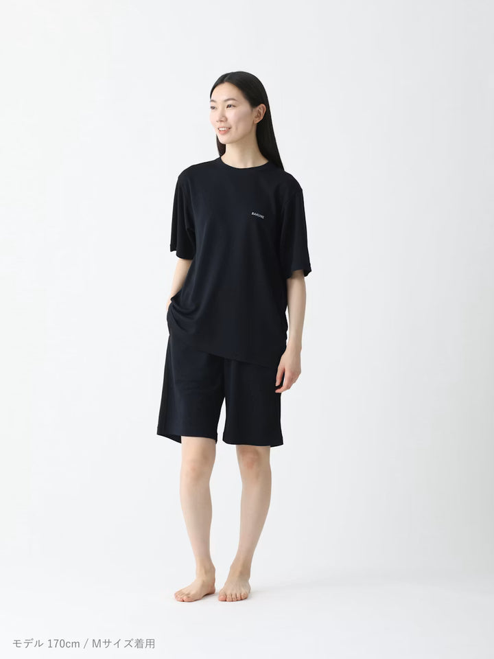 月額4,280円レンタルプラン：BAKUNE スムース 上下セット（半袖Tシャツ・ショートパンツ） リカバリーウェア