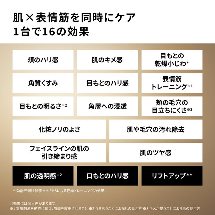月額15,800円レンタルプラン：パナソニック リフトケア美顔器 バイタリフト RF LUXE EMS EH-SR90