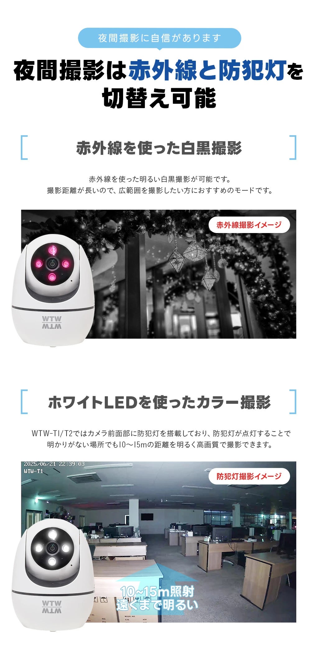 月額1,830~1,880円レンタルプラン：WTW 塚本無線 ペットカメラ みてるちゃんT1 防犯カメラ ペット用品 WTW-T1 ホワイト