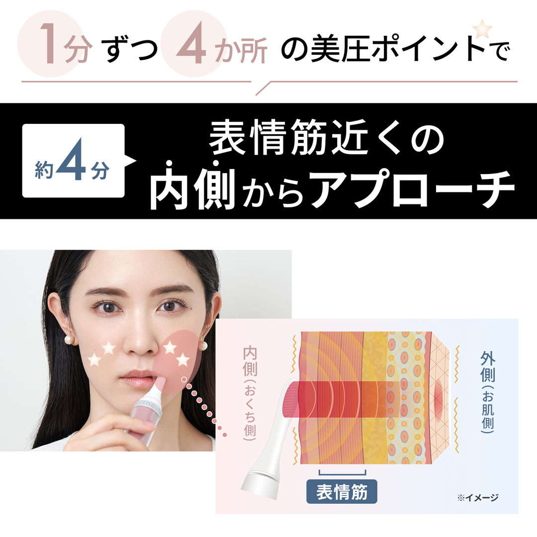 月額5,680円レンタルプラン：ライオン inquto 口内美顔器VRインナーリフト 美顔器