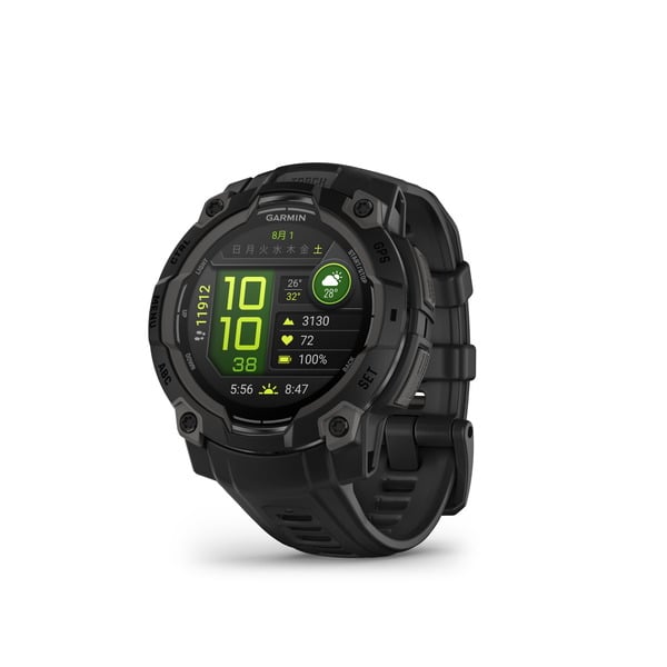 Garmin Instinct 3 AMOLED タフネスGPSウォッチ Black 45mm-black スマートウォッチ 010-02936-30をレンタルできます。