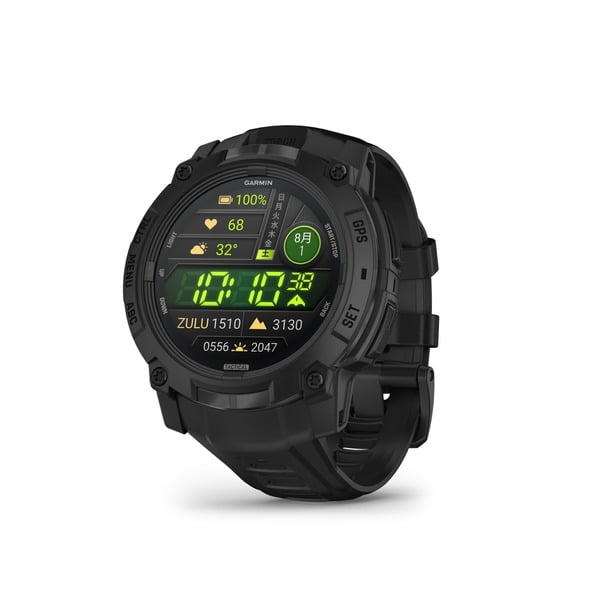 Garmin Instinct 3 AMOLED Tactical タフネスGPSウォッチ Black 50mm-Tactical スマートウォッチ 010-03020-80をレンタルできます。