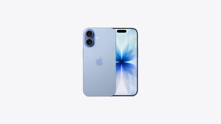 AppleのiPhone 17 6.3インチディスプレイ ミストブルーをレンタルできます。