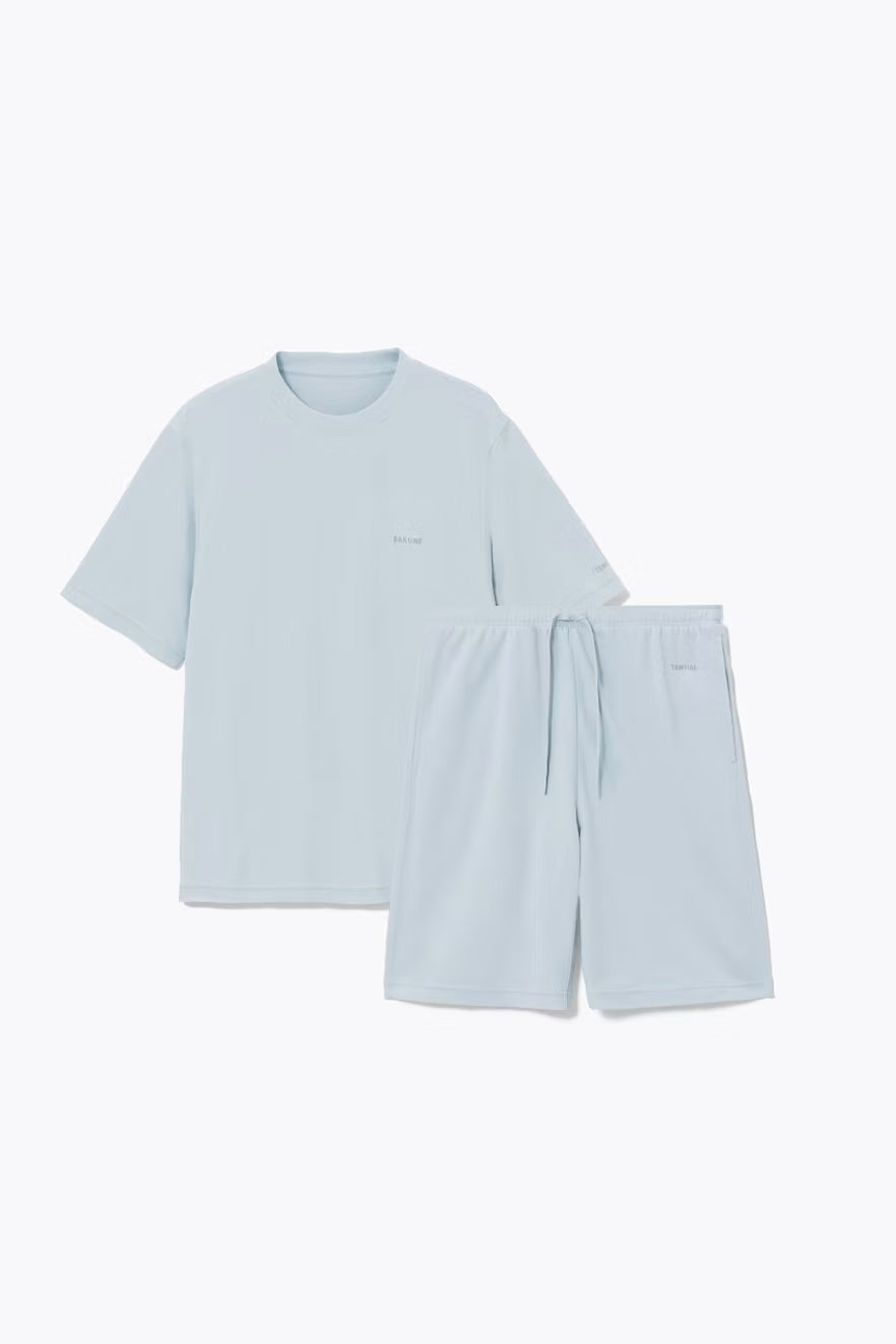 月額4,280円レンタルプラン：BAKUNE スムース 上下セット（半袖Tシャツ・ショートパンツ） リカバリーウェア