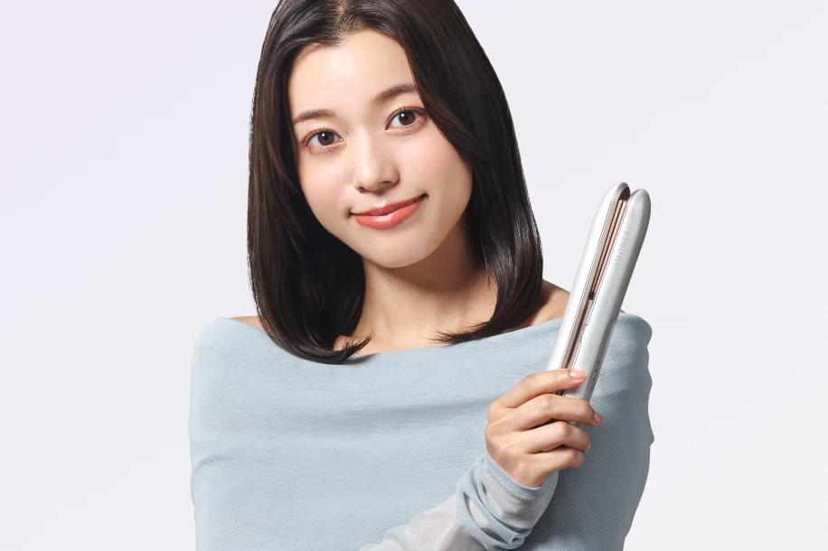 月額2,980円レンタルプラン：KINUJO LuxeJewel ヘアアイロン コードレス  LX001 ホワイト