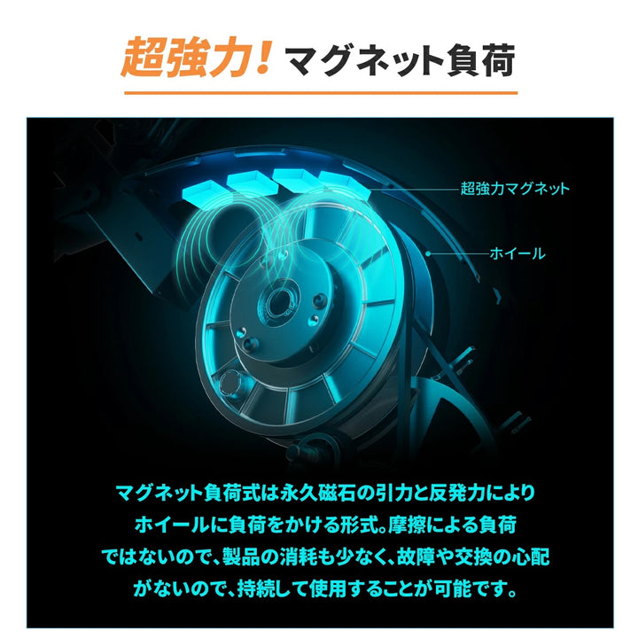 月額3,680円レンタルプラン：MERACH フィットネスバイク 静音 有酸素 無酸素 全身運動 S05 ブラック